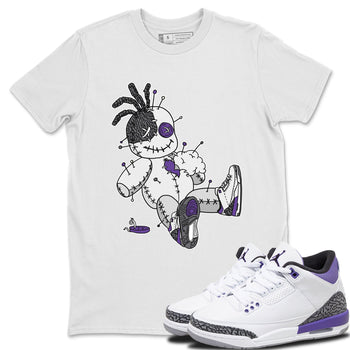 Jordan 3 Dark Iris unique Halloween sneaker tee Voodoo Doll Sneaker Tees Jordan 3 Dark Iris Sneaker Release Tees Unisex Shirts