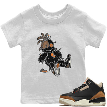Jordan 3 Desert Elephant unique Halloween sneaker tee Voodoo Doll Sneaker Tees Jordan 3 Desert Elephant Sneaker Release Tees Kids Shirts