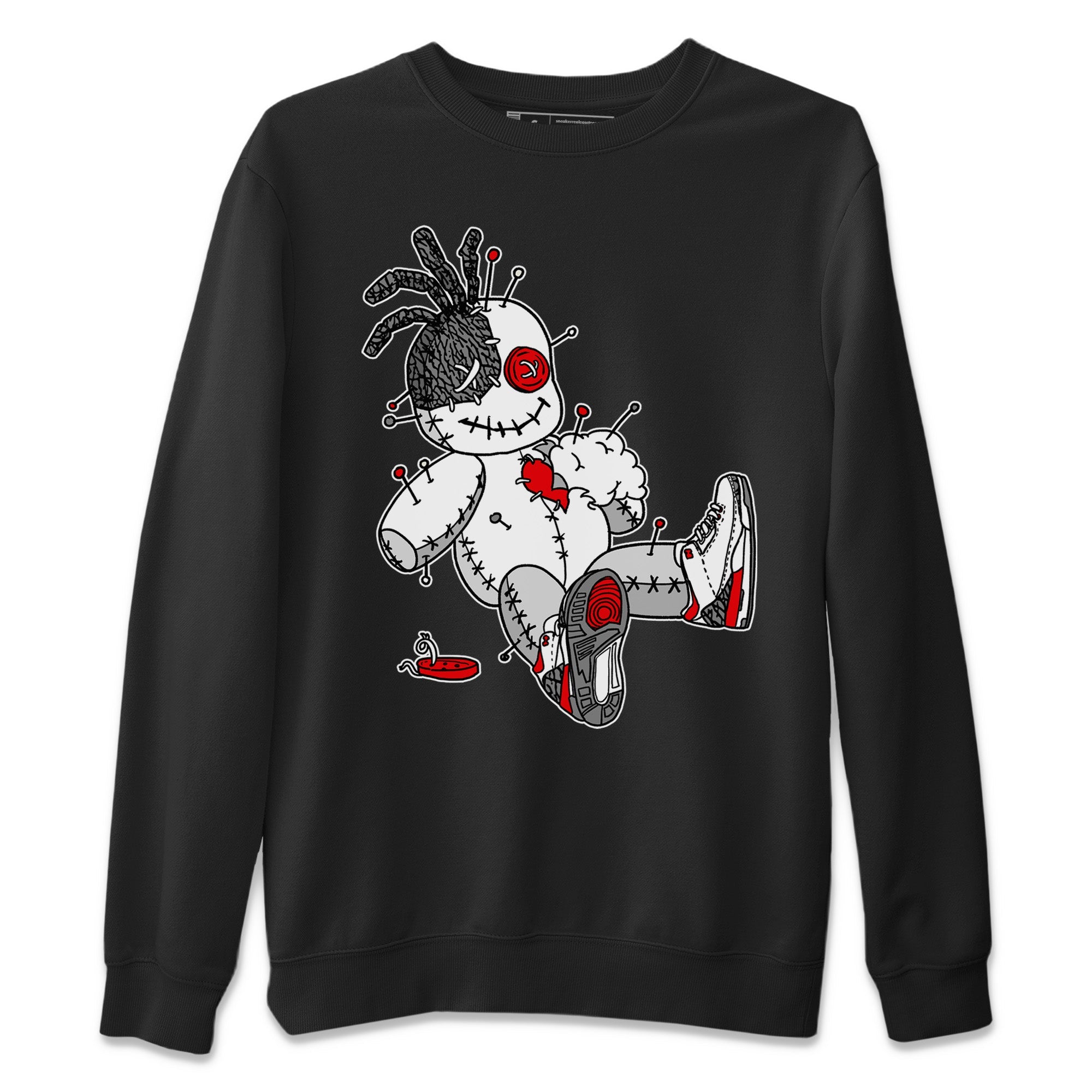 Jordan 3 Fire Red unique Halloween sneaker tee Voodoo Doll Sneaker Tees Jordan 3 Fire Red Sneaker Release Tees Unisex Shirts