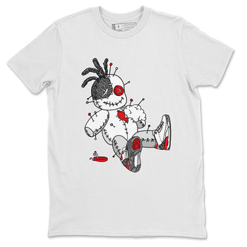 Jordan 3 Fire Red unique Halloween sneaker tee Voodoo Doll Sneaker Tees Jordan 3 Fire Red Sneaker Release Tees Unisex Shirts