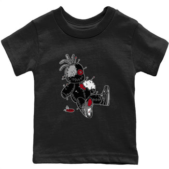Jordan 4 Black Canvas unique Halloween sneaker tee Voodoo Doll Sneaker Tees Jordan 4 Black Canvas Sneaker Release Tees Kids Shirts