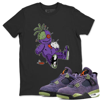 Jordan 4 Canyon Purple unique Halloween sneaker tee Voodoo Doll Sneaker Tees Jordan 4 Canyon Purple Sneaker Release Tees Unisex Shirts