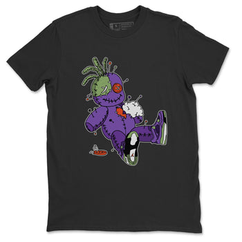 Jordan 4 Canyon Purple unique Halloween sneaker tee Voodoo Doll Sneaker Tees Jordan 4 Canyon Purple Sneaker Release Tees Unisex Shirts