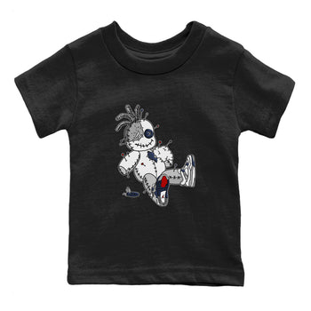 Jordan 4 Midnight Navy unique Halloween sneaker tee Voodoo Doll Sneaker Tees Jordan 4 Midnight Navy Sneaker Release Tees Kids Shirts
