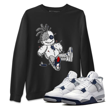Jordan 4 Midnight Navy unique Halloween sneaker tee Voodoo Doll Sneaker Tees Jordan 4 Midnight Navy Sneaker Release Tees Unisex Shirts