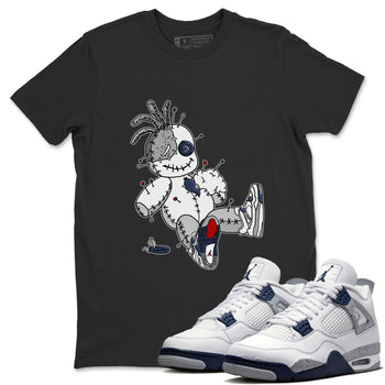 Jordan 4 Midnight Navy unique Halloween sneaker tee Voodoo Doll Sneaker Tees Jordan 4 Midnight Navy Sneaker Release Tees Unisex Shirts