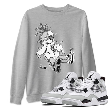 Jordan 4 Military Black unique Halloween sneaker tee Voodoo Doll Sneaker Tees Jordan 4 Military Black Sneaker Release Tees Unisex Shirts