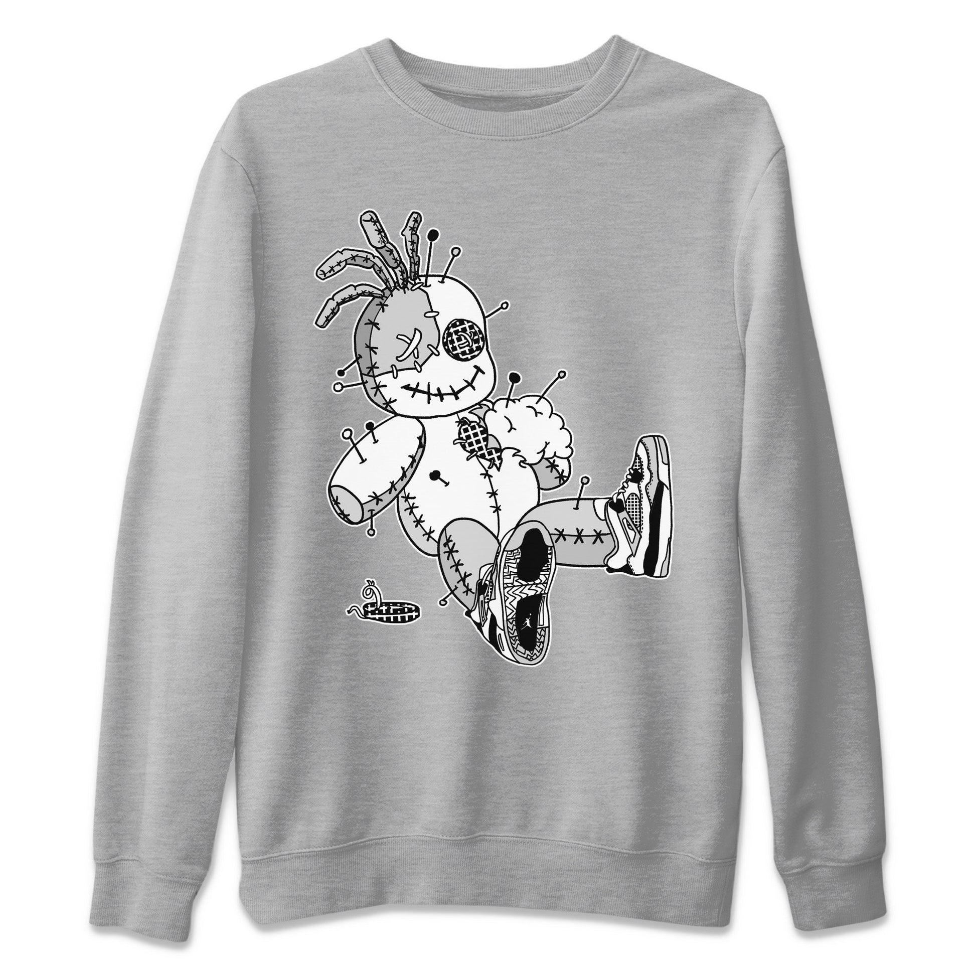 Jordan 4 Military Black unique Halloween sneaker tee Voodoo Doll Sneaker Tees Jordan 4 Military Black Sneaker Release Tees Unisex Shirts
