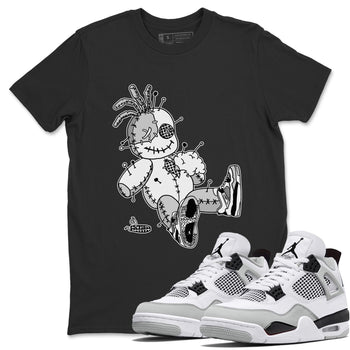 Jordan 4 Military Black unique Halloween sneaker tee Voodoo Doll Sneaker Tees Jordan 4 Military Black Sneaker Release Tees Unisex Shirts