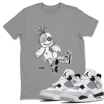 Jordan 4 Military Black unique Halloween sneaker tee Voodoo Doll Sneaker Tees Jordan 4 Military Black Sneaker Release Tees Unisex Shirts