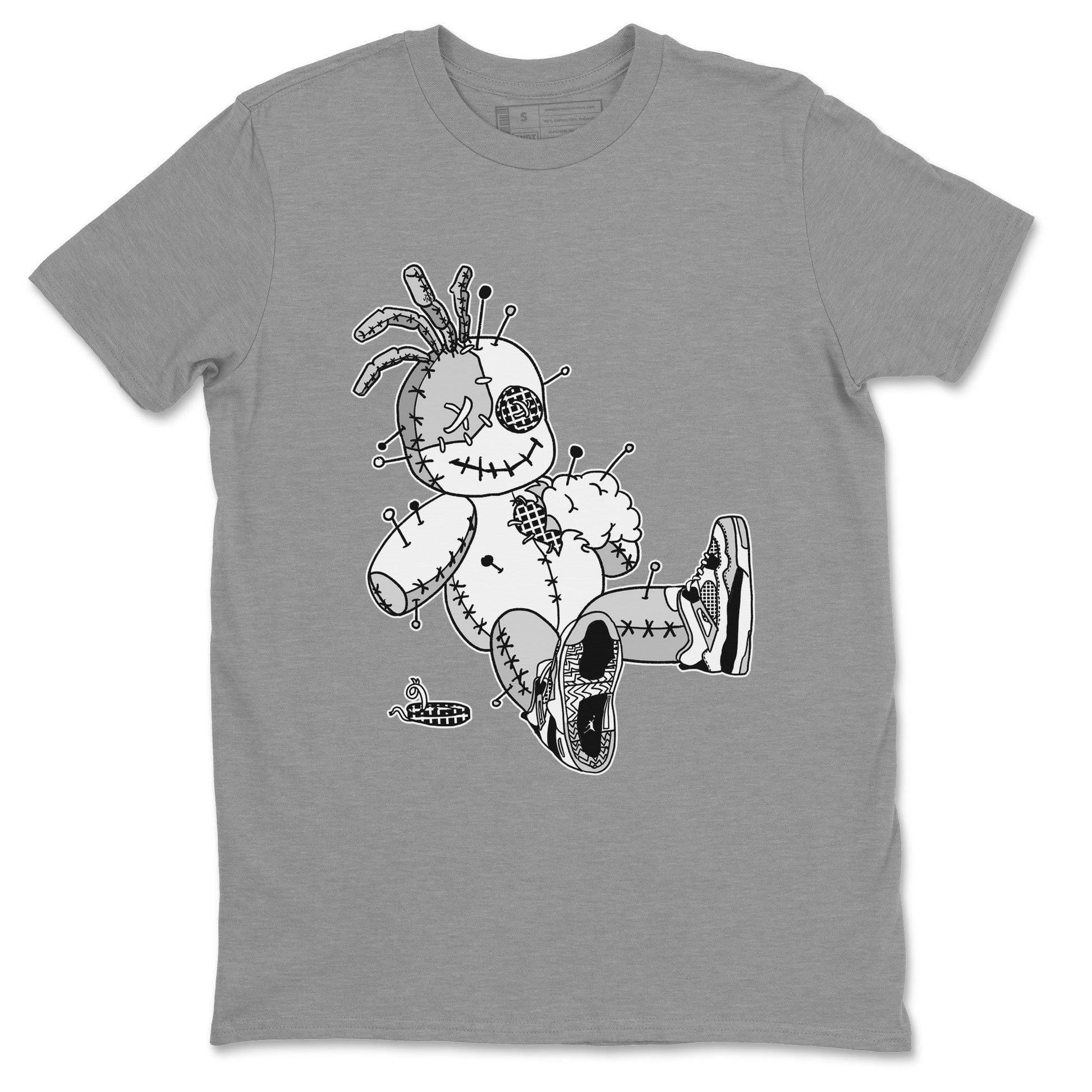 Jordan 4 Military Black unique Halloween sneaker tee Voodoo Doll Sneaker Tees Jordan 4 Military Black Sneaker Release Tees Unisex Shirts