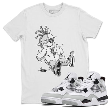 Jordan 4 Military Black unique Halloween sneaker tee Voodoo Doll Sneaker Tees Jordan 4 Military Black Sneaker Release Tees Unisex Shirts