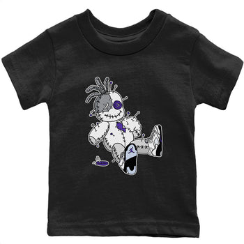Jordan 5 Concord unique Halloween sneaker tee Voodoo Doll Sneaker Tees Jordan 5 Concord Sneaker Release Tees Kids Shirts