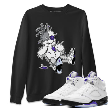 Jordan 5 Concord unique Halloween sneaker tee Voodoo Doll Sneaker Tees Jordan 5 Concord Sneaker Release Tees Unisex Shirts