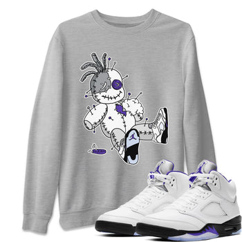 Jordan 5 Concord unique Halloween sneaker tee Voodoo Doll Sneaker Tees Jordan 5 Concord Sneaker Release Tees Unisex Shirts