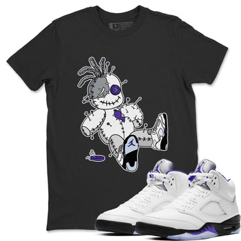 Jordan 5 Concord unique Halloween sneaker tee Voodoo Doll Sneaker Tees Jordan 5 Concord Sneaker Release Tees Unisex Shirts