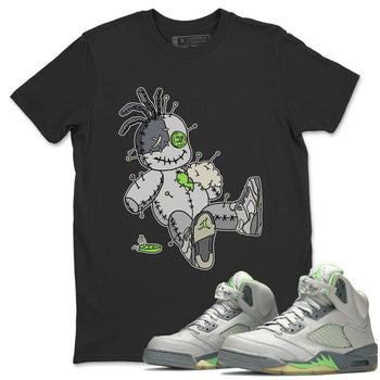 Jordan 5 Green Bean unique Halloween sneaker tee Voodoo Doll Sneaker Tees Jordan 5 Green Bean Sneaker Release Tees Unisex Shirts