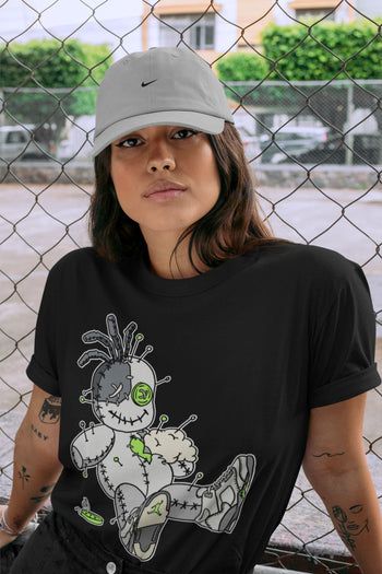 Jordan 5 Green Bean unique Halloween sneaker tee Voodoo Doll Sneaker Tees Jordan 5 Green Bean Sneaker Release Tees Unisex Shirts