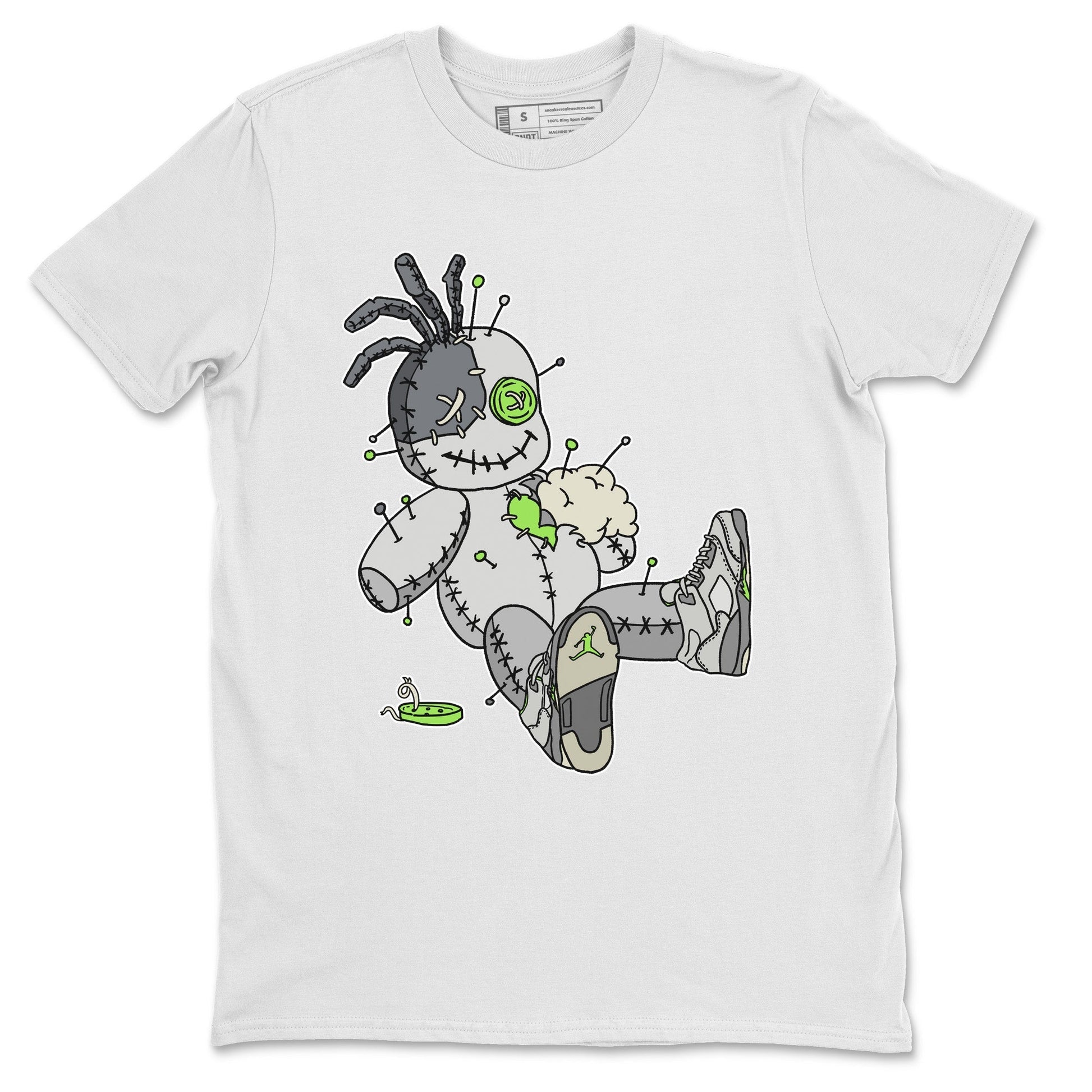 Jordan 5 Green Bean unique Halloween sneaker tee Voodoo Doll Sneaker Tees Jordan 5 Green Bean Sneaker Release Tees Unisex Shirts