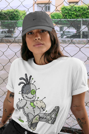 Jordan 5 Green Bean unique Halloween sneaker tee Voodoo Doll Sneaker Tees Jordan 5 Green Bean Sneaker Release Tees Unisex Shirts