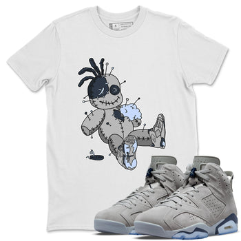 Jordan 6 Georgetown unique Halloween sneaker tee Voodoo Doll Sneaker Tees Jordan 6 Georgetown Sneaker Release Tees Unisex Shirts