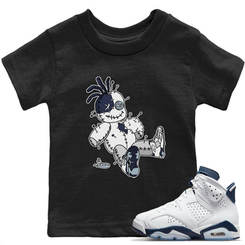 Jordan 6 Midnight Navy unique Halloween sneaker tee Voodoo Doll Sneaker Tees Jordan 6 Midnight Navy Sneaker Release Tees Kids Shirts