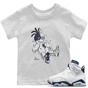 Jordan 6 Midnight Navy unique Halloween sneaker tee Voodoo Doll Sneaker Tees Jordan 6 Midnight Navy Sneaker Release Tees Kids Shirts