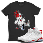 Jordan 6 Red Velvet Cookies Sneaker Match Tees Voodoo Doll Sneaker Tees Jordan 6 Red Velvet Cookies Sneaker Release Tees Unisex Shirts