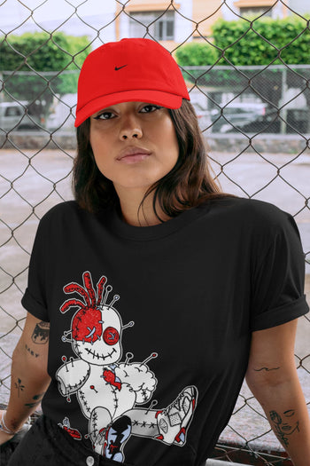 Jordan 6 Red Velvet Cookies unique Halloween sneaker tee Voodoo Doll Sneaker Tees Jordan 6 Red Velvet Cookies Sneaker Release Tees Unisex Shirts