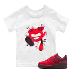 Air Force 1 Layers of Love shirt to match jordans Walk In Love sneaker tees af1 Layers of Love SNRT sneaker release tees baby toddler White 1 cotton Shirt