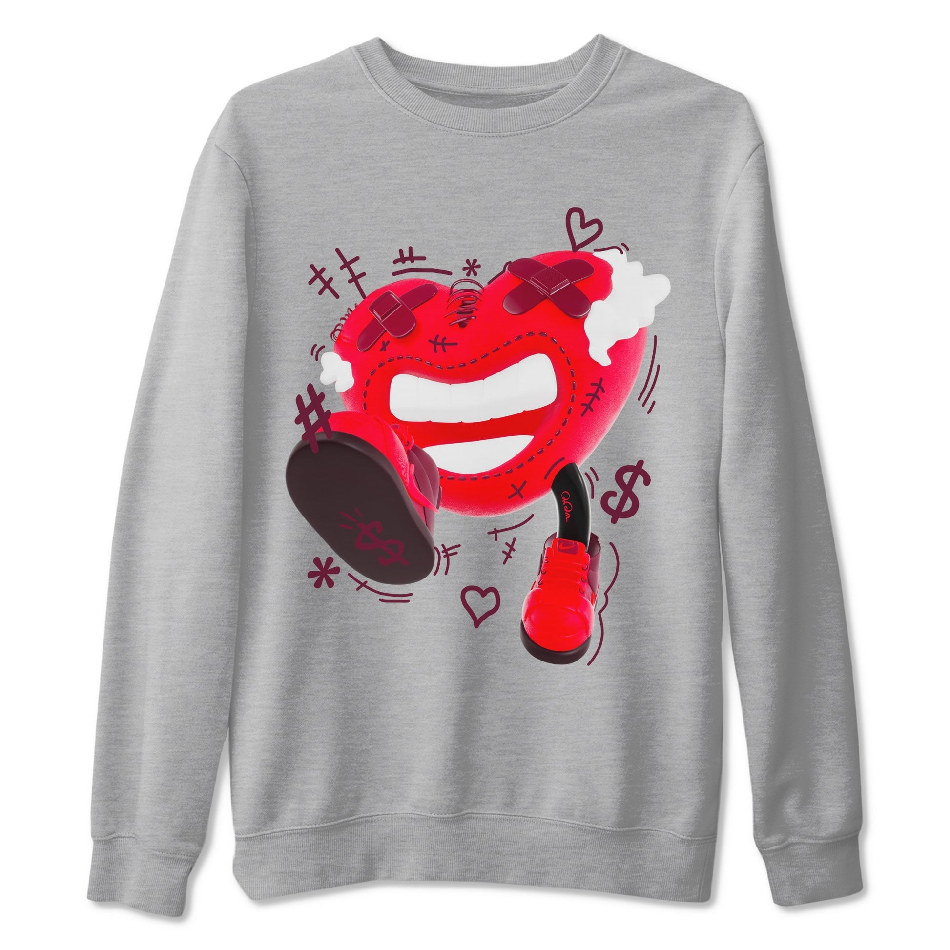 Air Force 1 Layers of Love shirt to match jordans Walk In Love sneaker tees af1 Layers of Love SNRT Sneaker Release Tees unisex cotton Heather Grey 2 crew neck shirt