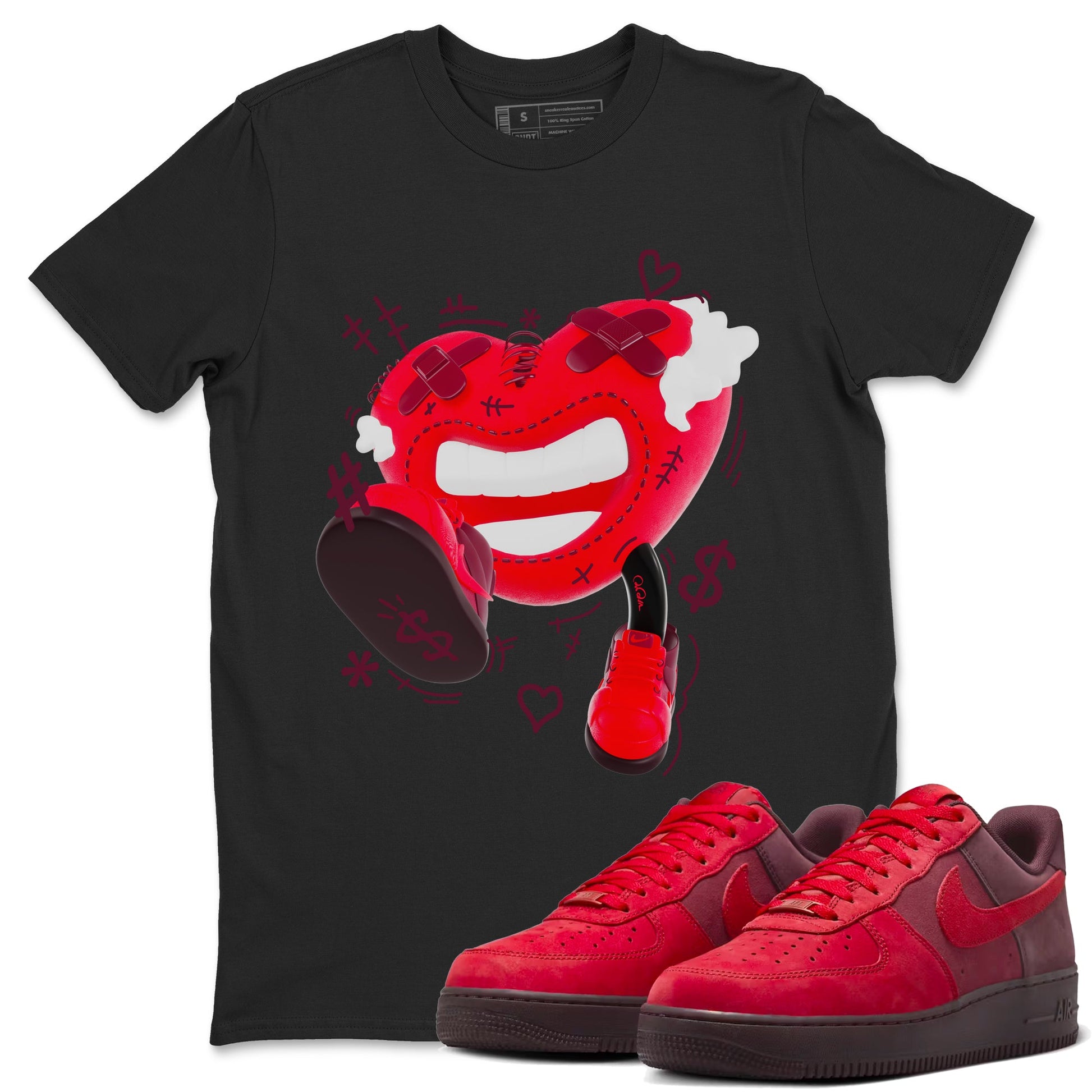 Air Force 1 Layers of Love shirt to match jordans Walk In Love sneaker tees af1 Layers of Love SNRT Sneaker Release Tees unisex cotton Black 1 crew neck shirt