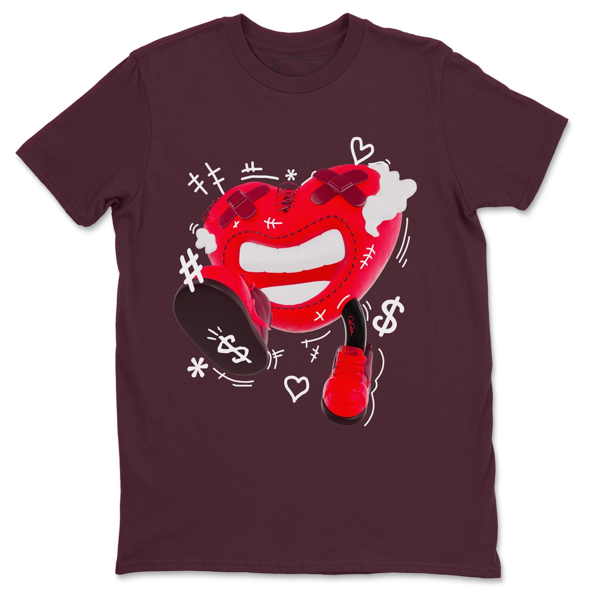 Air Force 1 Layers of Love shirt to match jordans Walk In Love sneaker tees af1 Layers of Love SNRT Sneaker Release Tees unisex cotton Maroon 2 crew neck shirt