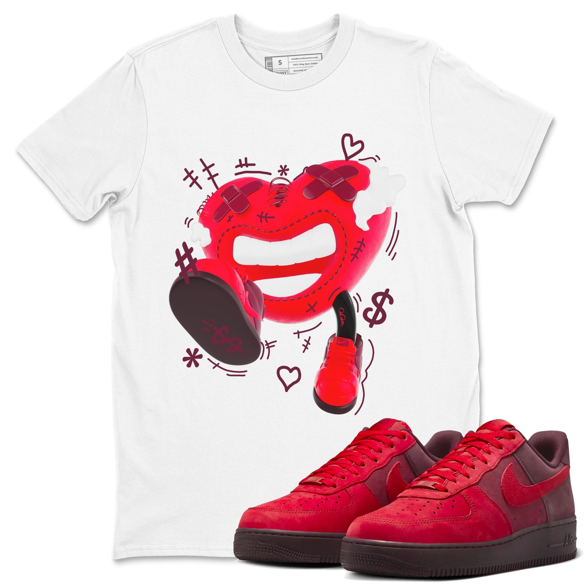 Air Force 1 Layers of Love shirt to match jordans Walk In Love sneaker tees af1 Layers of Love SNRT Sneaker Release Tees unisex cotton White 1 crew neck shirt