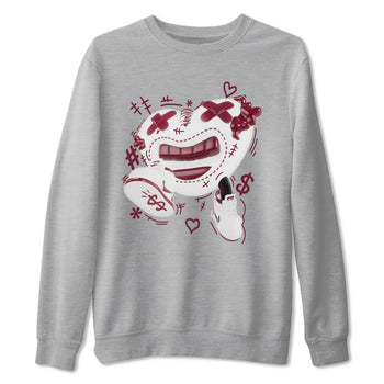 1s Metallic Burgundy shirt to match jordans Walk In Love sneaker tees AJ1 Metallic Burgundy SNRT Sneaker Release Tees Unisex Heather Grey 2 T-Shirt