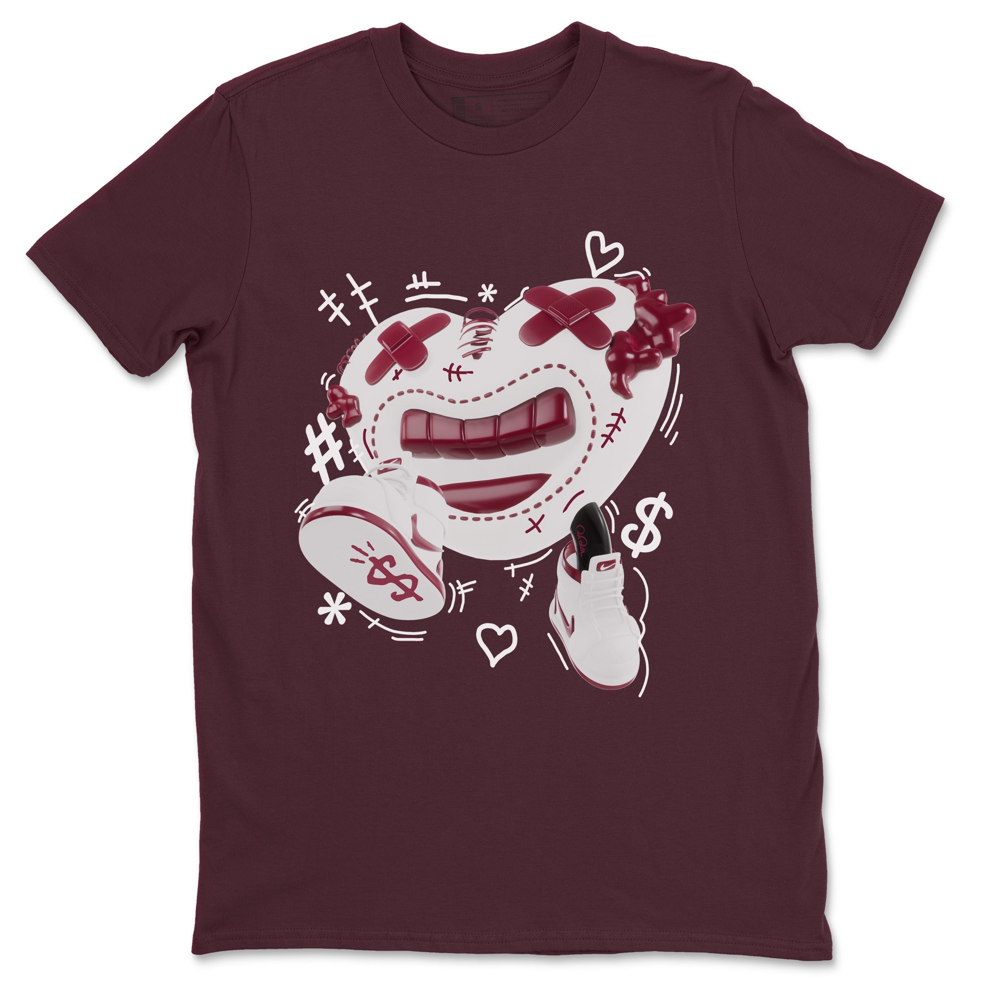 1s Metallic Burgundy shirt to match jordans Walk In Love sneaker tees AJ1 Metallic Burgundy SNRT Sneaker Release Tees Unisex Maroon 2 T-Shirt