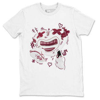 1s Metallic Burgundy shirt to match jordans Walk In Love sneaker tees AJ1 Metallic Burgundy SNRT Sneaker Release Tees Unisex White 2 T-Shirt