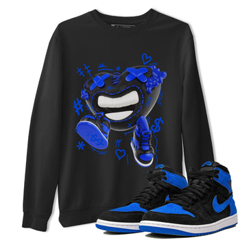 Air Jordan 1 Royal Reimagined shirt to match jordans Walk In Love sneaker tees AJ1 OG HIGH Royal Reimagined SNRT Sneaker Release Tees Unisex Black 1 T-Shirt
