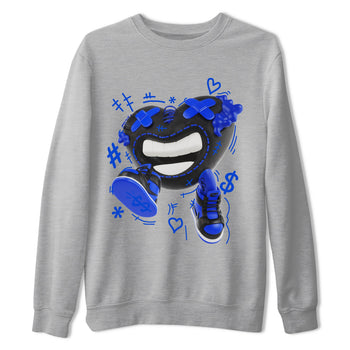 Air Jordan 1 Royal Reimagined shirt to match jordans Walk In Love sneaker tees AJ1 OG HIGH Royal Reimagined SNRT Sneaker Release Tees Unisex Heather Grey 2 T-Shirt