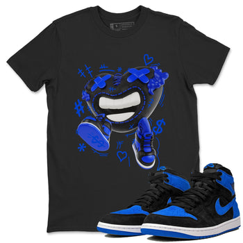 Air Jordan 1 Royal Reimagined shirt to match jordans Walk In Love sneaker tees AJ1 OG HIGH Royal Reimagined SNRT Sneaker Release Tees Unisex Black 1 T-Shirt