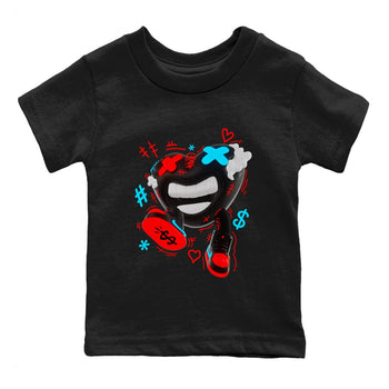 Air Jordan 1 UNC to Chicago shirt to match jordans Walk In Love sneaker tees AJ1 UNC to Chicago SNRT Sneaker Release Tees Baby Toddler Black 2 T-Shirt