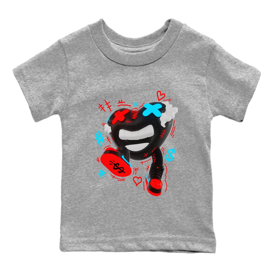 Air Jordan 1 UNC to Chicago shirt to match jordans Walk In Love sneaker tees AJ1 UNC to Chicago SNRT Sneaker Release Tees Baby Toddler Heather Grey 2 T-Shirt