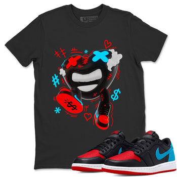 Air Jordan 1 UNC to Chicago shirt to match jordans Walk In Love sneaker tees AJ1 UNC to Chicago SNRT Sneaker Release Tees Unisex Black 1 T-Shirt