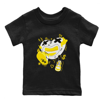 1s Yellow Ochre shirt to match jordans Walk In Love sneaker tees Air Jordan 1 Yellow Ochre SNRT sneaker release tees baby toddler Black 2 cotton Shirt