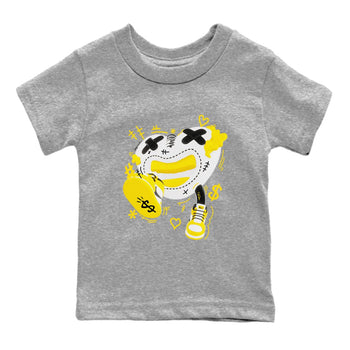 1s Yellow Ochre shirt to match jordans Walk In Love sneaker tees Air Jordan 1 Yellow Ochre SNRT sneaker release tees baby toddler Heather Grey 2 cotton Shirt