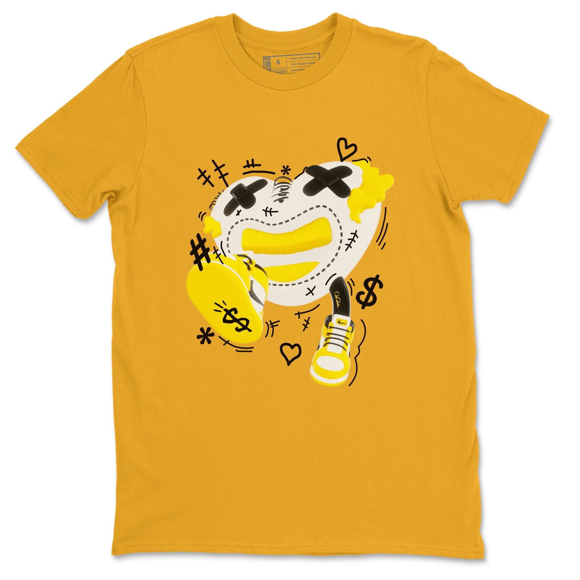1s Yellow Ochre shirt to match jordans Walk In Love sneaker tees Air Jordan 1 Yellow Ochre SNRT Sneaker Release Tees unisex cotton Gold 2 crew neck shirt