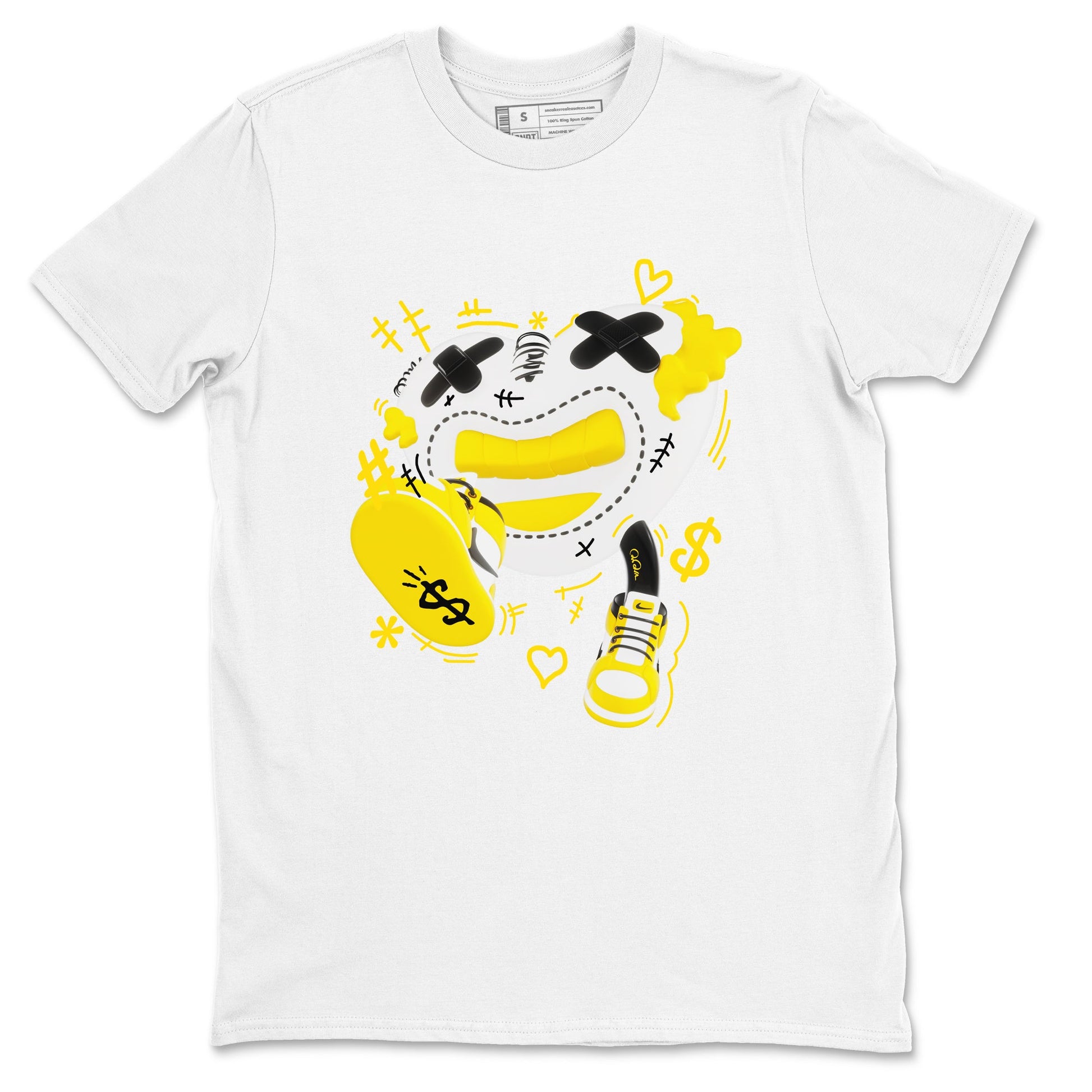 1s Yellow Ochre shirt to match jordans Walk In Love sneaker tees Air Jordan 1 Yellow Ochre SNRT Sneaker Release Tees unisex cotton White 2 crew neck shirt