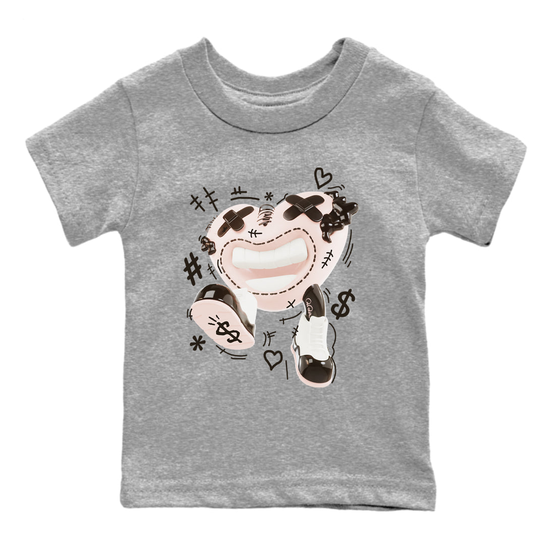 Air Jordan 11 Neapolitan shirt to match jordans Walk In Love sneaker tees AJ11 Neapolitan SNRT Sneaker Release Tees Baby Toddler Heather Grey 2 T-Shirt