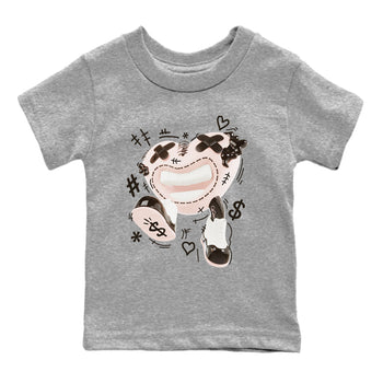Air Jordan 11 Neapolitan shirt to match jordans Walk In Love sneaker tees AJ11 Neapolitan SNRT Sneaker Release Tees Baby Toddler Heather Grey 2 T-Shirt