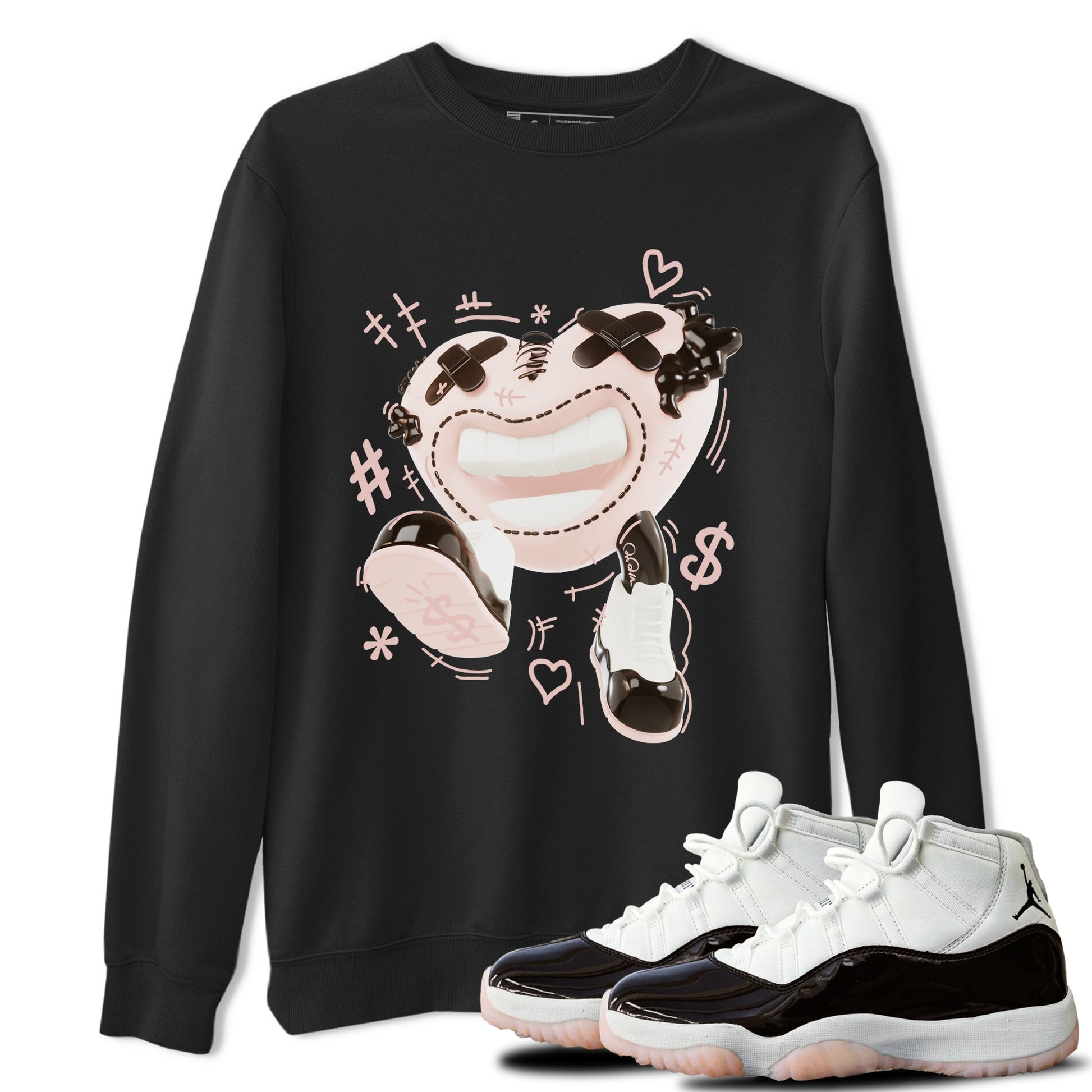 Air Jordan 11 Neapolitan shirt to match jordans Walk In Love sneaker tees AJ11 Neapolitan SNRT Sneaker Release Tees Unisex Black 1 T-Shirt